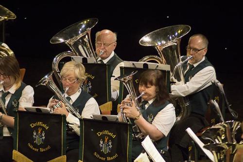 Bridlington Spa 2013 John on Eb Bass player Driffield Silver Band