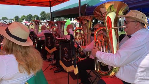 Driffield Show 2021 Eb bass players Driffield Silver Band