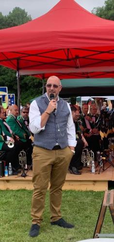 Driffield Show 2021 conductor Simon Miller Driffield Silver Band