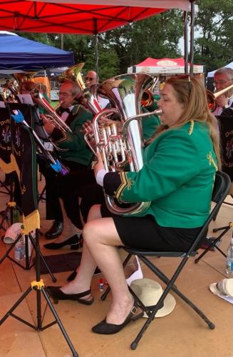 Driffield Show 2021 euphonium players Driffield Silver Band